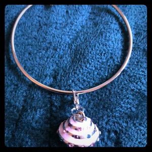 Pink Cupcake Charm Bracelet